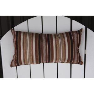 A & L Furniture Adirondack Chair Headpillow Cushions & Pillows Maroon Stripe
