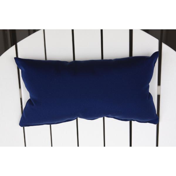 A &amp; L Furniture Adirondack Chair Headpillow Cushions &amp; Pillows Navy Blue