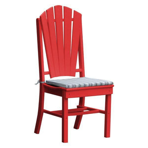 A & L Furniture Adirondack Dining Chair Outdoor Chairs Bright Red