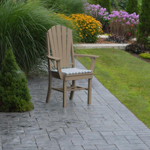 A & L Furniture Adirondack Dining Chair w/Arms Outdoor Chairs Aruba Blue