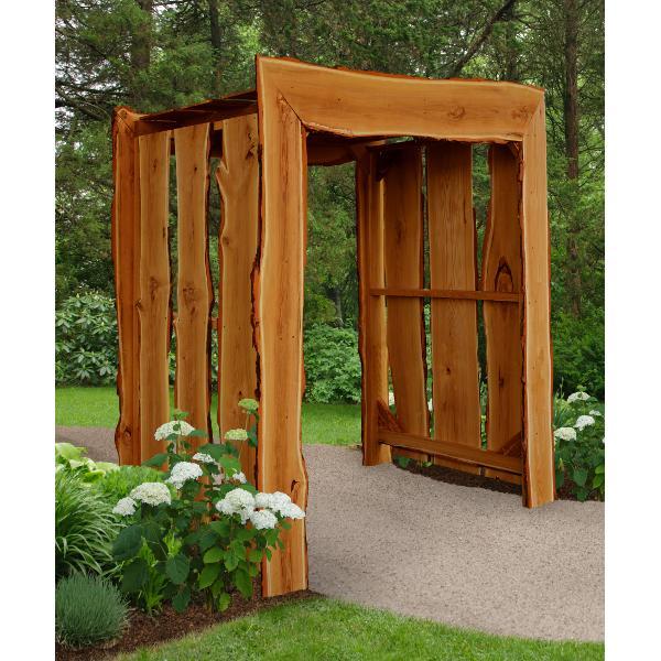 A &amp; L Furniture Appalachian Arbor Porch Swing Stands 5ft / Cedar