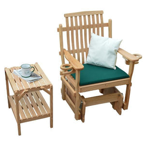 A & L Furniture Bent Oak Glider Chair Glider Chair Natural