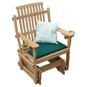 A & L Furniture Bent Oak Glider Chair Glider Chair Natural