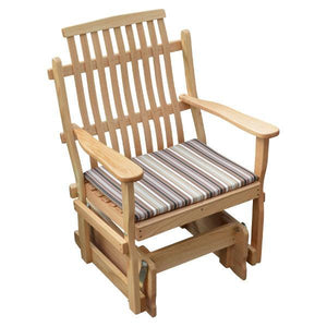 A & L Furniture Bent Oak Glider Chair Glider Chair Natural