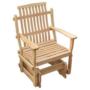 A & L Furniture Bent Oak Glider Chair Glider Chair Natural