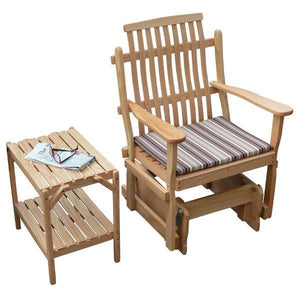 A & L Furniture Bent Oak Glider Chair Glider Chair Natural