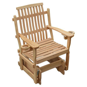 A & L Furniture Bent Oak Glider Chair Glider Chair Natural