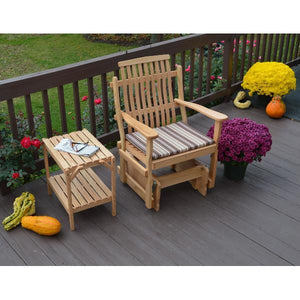 A & L Furniture Bent Oak Glider Chair Glider Chair Natural