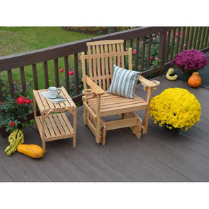 A & L Furniture Bent Oak Glider Chair Glider Chair Natural