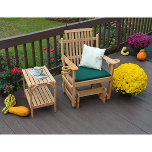 A & L Furniture Bent Oak Glider Chair Glider Chair Natural