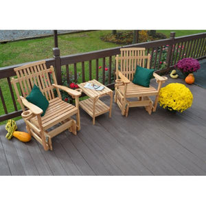 A & L Furniture Bent Oak Glider Chair Glider Chair Natural