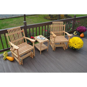 A & L Furniture Bent Oak Glider Chair Glider Chair Natural