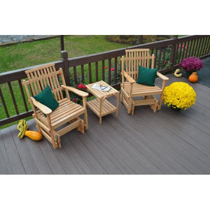 A & L Furniture Bent Oak Glider Chair Glider Chair Natural