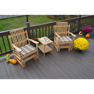 A & L Furniture Bent Oak Glider Chair Glider Chair Natural