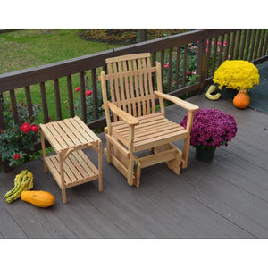 A & L Furniture Bent Oak Glider Chair Glider Chair Natural