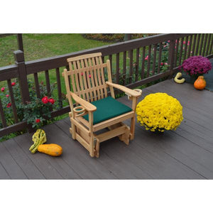 A & L Furniture Bent Oak Glider Chair Glider Chair Natural