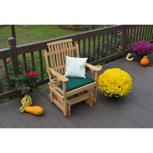 A & L Furniture Bent Oak Glider Chair Glider Chair Natural