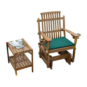 A & L Furniture Bent Oak Glider Chair Glider Chair Natural