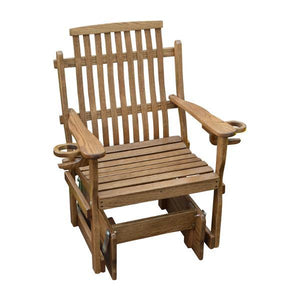 A & L Furniture Bent Oak Glider Chair Glider Chair Natural