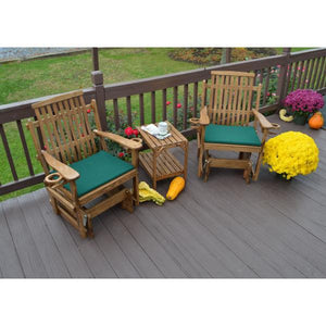 A & L Furniture Bent Oak Glider Chair Glider Chair Natural