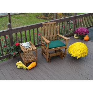 A & L Furniture Bent Oak Glider Chair Glider Chair Natural