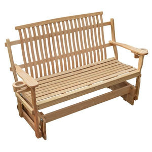 A & L Furniture Bent Oak Glider Glider Natural / 4ft