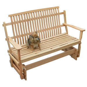 A & L Furniture Bent Oak Glider Glider Natural / 4ft