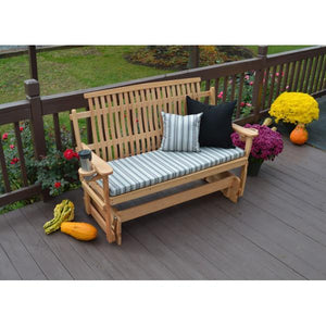 A & L Furniture Bent Oak Glider Glider Natural / 4ft
