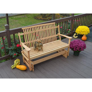 A & L Furniture Bent Oak Glider Glider Natural / 4ft