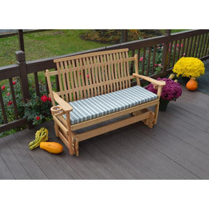 A & L Furniture Bent Oak Glider Glider Natural / 4ft