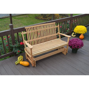 A & L Furniture Bent Oak Glider Glider Natural / 4ft