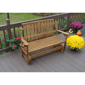 A & L Furniture Bent Oak Glider Glider Natural / 4ft