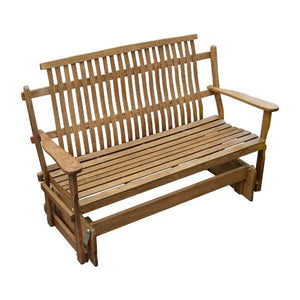 A & L Furniture Bent Oak Glider Glider Walnut / 4ft