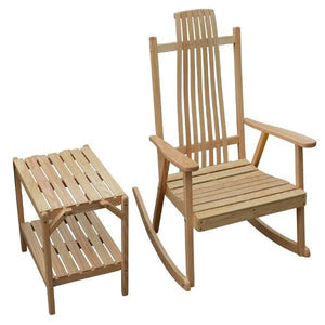 A & L Furniture Bent Oak Rocker Chair Rocker Chair Natural