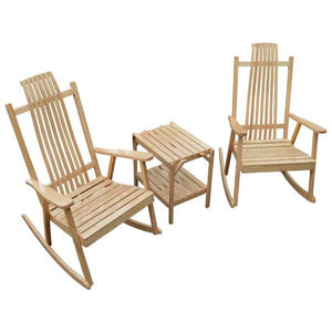 A & L Furniture Bent Oak Rocker Chair Rocker Chair Natural