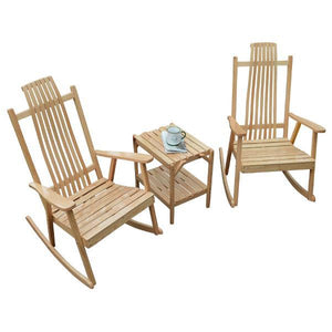 A & L Furniture Bent Oak Rocker Chair Rocker Chair Natural