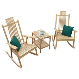 A & L Furniture Bent Oak Rocker Chair Rocker Chair Natural