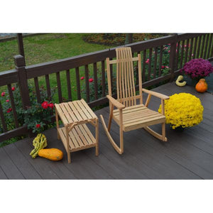 A & L Furniture Bent Oak Rocker Chair Rocker Chair Natural