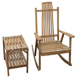 A & L Furniture Bent Oak Rocker Chair Rocker Chair Natural