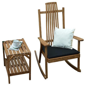 A & L Furniture Bent Oak Rocker Chair Rocker Chair Natural