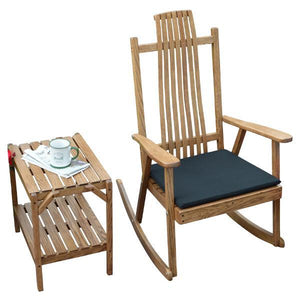 A & L Furniture Bent Oak Rocker Chair Rocker Chair Natural