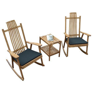 A & L Furniture Bent Oak Rocker Chair Rocker Chair Natural