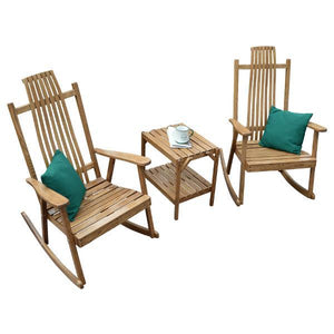 A & L Furniture Bent Oak Rocker Chair Rocker Chair Natural