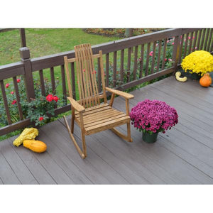 A & L Furniture Bent Oak Rocker Chair Rocker Chair Natural