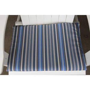 A & L Furniture Chair Seat Cushion Cushions & Pillows Blue Stripe