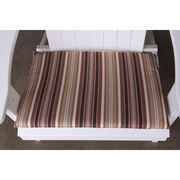 A &amp; L Furniture Chair Seat Cushion Cushions &amp; Pillows Maroon Stripe