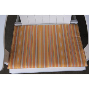 A & L Furniture Chair Seat Cushion Cushions & Pillows Orange Stripe