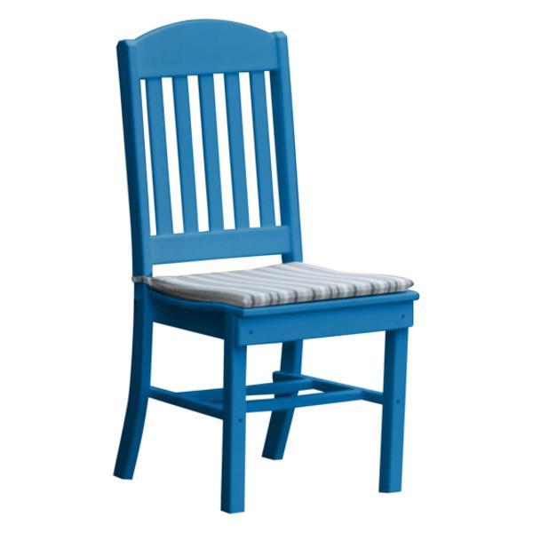 A &amp; L Furniture Classic Dining Chair Outdoor Chairs Blue