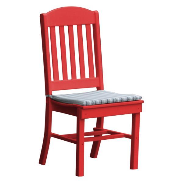 A &amp; L Furniture Classic Dining Chair Outdoor Chairs Bright Red