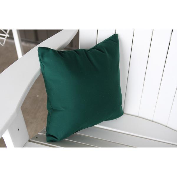 A &amp; L Furniture Cozy Pillow Pillows 15&quot; pillow / Forest Green